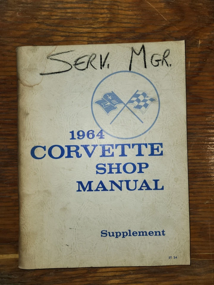Chevrolet Corvette 1964 suplemento manual de taller original Foto 1 de 1