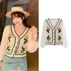 Women s Summer Cardigans Loose Blouse Tops Long Sleeve Button Down Sweaters