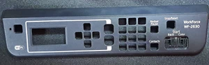 Epson WorkForce WF-2630 DWF PARTS - Control panel casing with PCB screws. - Photo 1/2