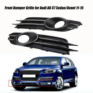 Cubierta de rejilla antiniebla parachoques delantero izquierdo+derecho para Audi A6 C7 2011-2015 - Imagen 1 de 8