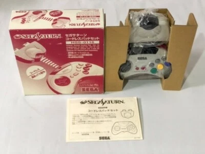 Official Sega Saturn Cordless Pad receiver and 1 Controller HSS-0116 Boxed Set - Image 1 of 4