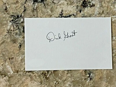 Dick Groat signed Pittsburgh Pirates MLB Index Card JSA  - Image 1 of 2