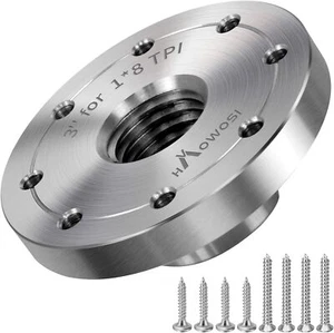 Placa frontal de torno de madera de acero de 3", placa frontal para torno de madera, placa frontal de torno apta para - Imagen 1 de 2