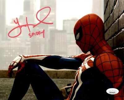 Yuri Lowenthal autographed inscribed 8x10 photo Spider-Man JSA COA Peter Parker - Image 1 of 2
