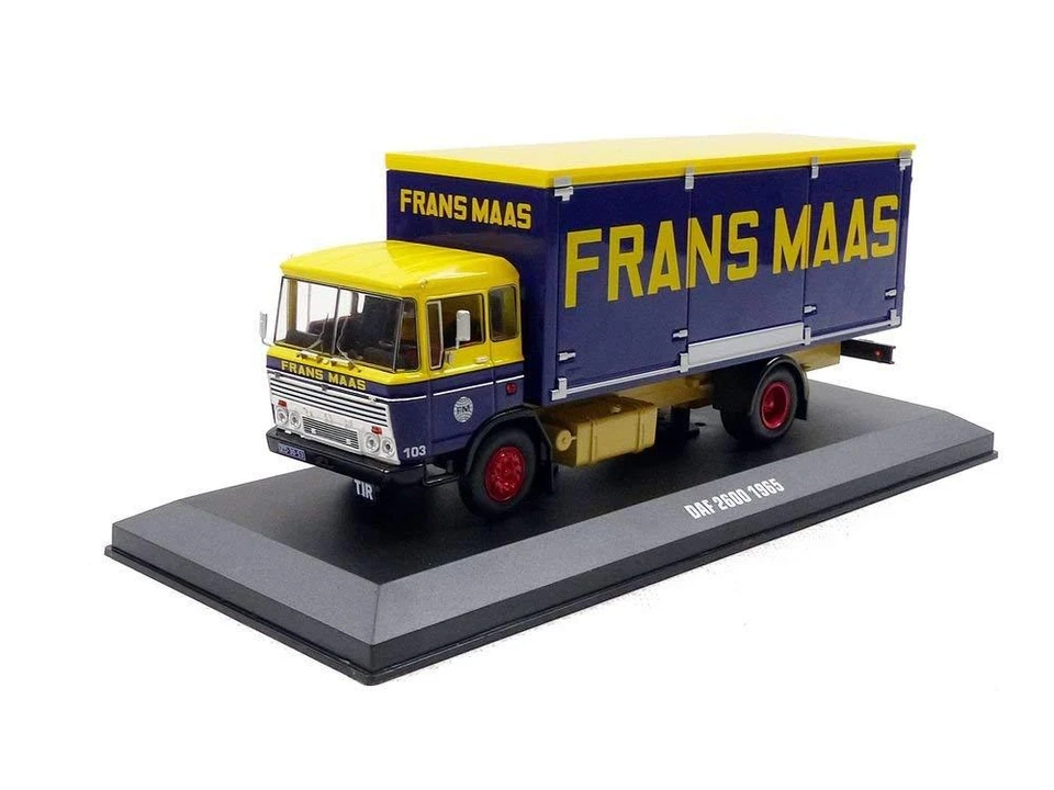 Camion Di Consegna Con Telo DAF 2600 Frans Maas 1965 IXO TRU020 1/43 Truck