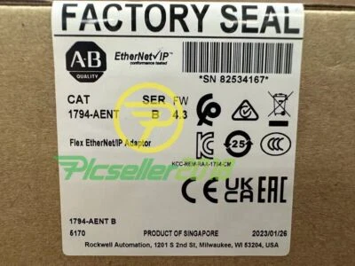 Allen-Bradley 1794-AENT New AB SER B Flex I/O EtherNet/IP Adaptor AB 1794AENT - Image 1 of 4