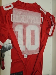 Nike Jimmy Garoppolo San Francisco 49ers #10 Red Alternate Game Jersey Size L (H - Picture 1 of 6