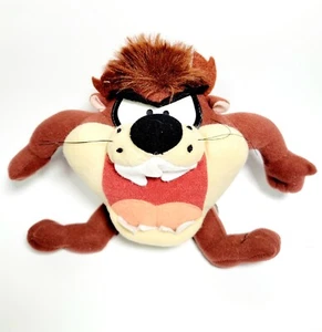 VTG Tasmanian Devil Plush Taz Looney Tunes WB 1998 Stuffed Animal 8"  VGC! - Picture 1 of 9