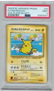 PSA neuwertig 9 1999 P.M. Pokemon P.M. japanisches fliegendes Pikachu-Flugzeug links #25 - Bild 1 von 1