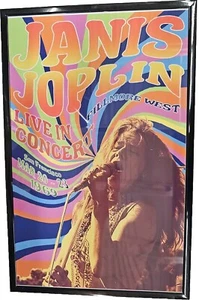 Póster de concierto enmarcado Janis Joplin, salón de baile Avalon - Imagen 1 de 2