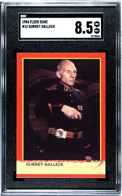 1984 Fleer Dune #12 Patrick Stewart Gurney Halleck SGC 8.5 NM/MT+ Professor X! - Image 1 of 2
