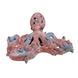 Decorative Red Faux Coral Octopus - Picture 1 of 10