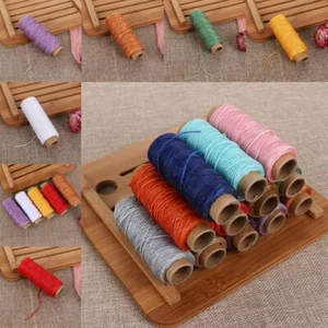 1mm 150D Flat DIY Handicraft Waxed Thread Leather Cord Sewing Line - Picture 1 of 21