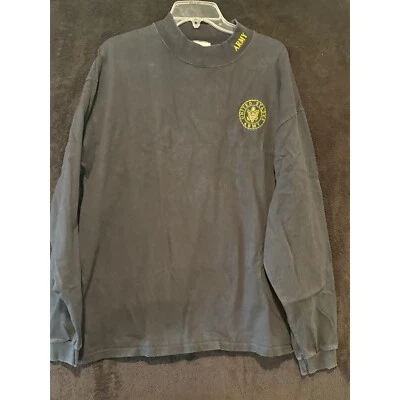 Camiseta Algodón Deluxe Ejército Manga Larga Cuello Simulado Militar Gráfico XL Foto 1 de 4