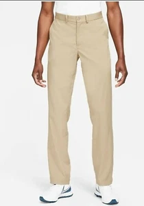 Nike Golf Pants Flex Standard Fit Dri-Fit Wicking Beige Tan Men's 33 x 32 - Picture 1 of 5