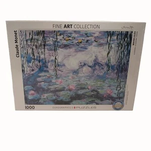 Monet Water Lilies Jigsaw Puzzle 1000 Pc Fine Art Eurographics Museum New Sealed - Picture 1 of 8