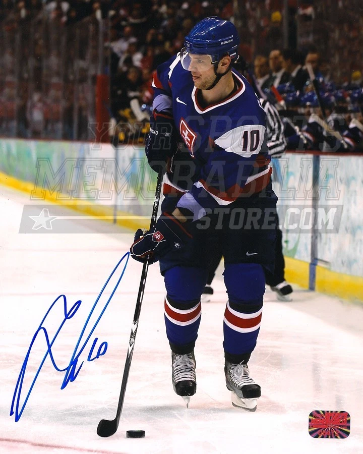 Marian Gaborik Columbus Blue Jackets с автографом Словакия Олимпийские игры 8x10 - Изображение 1 из 1