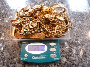 KONVOLUT 251,20 GRAMM GOLD GEFÜLLT SCHMUCK FÜR SCHROTTTEILE ODER EINIGE FÜR DEN GEBRAUCH - Bild 1 von 3