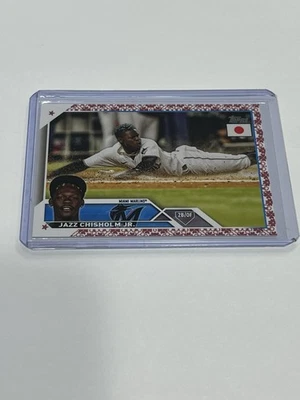 2023 Topps Japan Edition Cherry Blossoms /99 Jazz Chisholm Jr #214 - Image 1 of 2