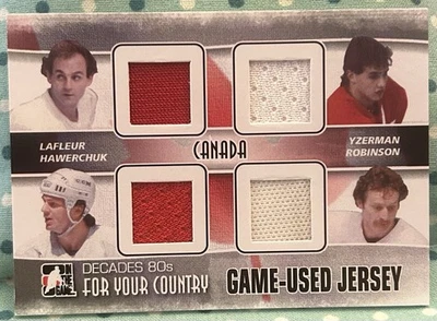 CANADA 2011 In The Game For Your Country Decades 1980s Game-Used Jersey Relics - Image 1 of 2