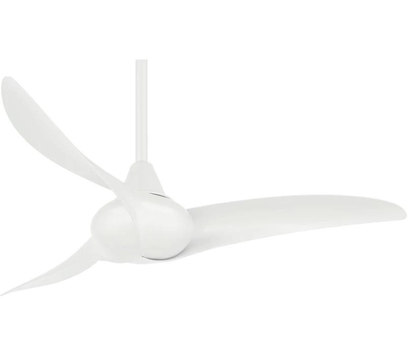 MINKA-AIRE F854-WH Wave 44" Ceiling Fan with Remote Control in White Finish - Image 1 of 1