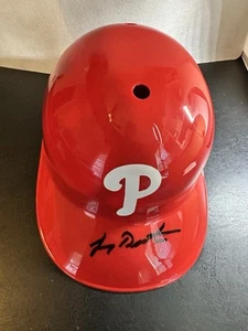 Lenny Dykstra Signed Phillies Batting Helmet Schwartz COA - Picture 1 of 6