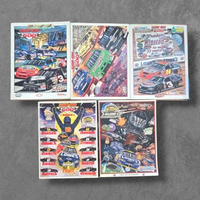 Programa de corrida Nascar anos 90 e Y2K Lowes Motor Speedway (lote de cinco) N2 - Imagem 1 de 4