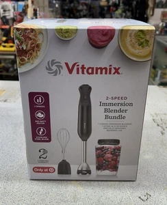 New Vitamix VM0226 2-Speed Hand Immersion Blender Bundle 350w Motor Whisk + Jar - Picture 1 of 5