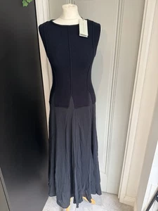 Mint Velvet Sleeveless Red Cotton Drop Waist Maxi Dress Medium UK 12 NWTs UK 6-8 - Picture 1 of 11