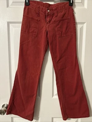 Pantalones hippies vintage años 70 Wrangler Bell para mujer talla 27x28 - hechos en EE. UU. rojos Foto 1 de 4