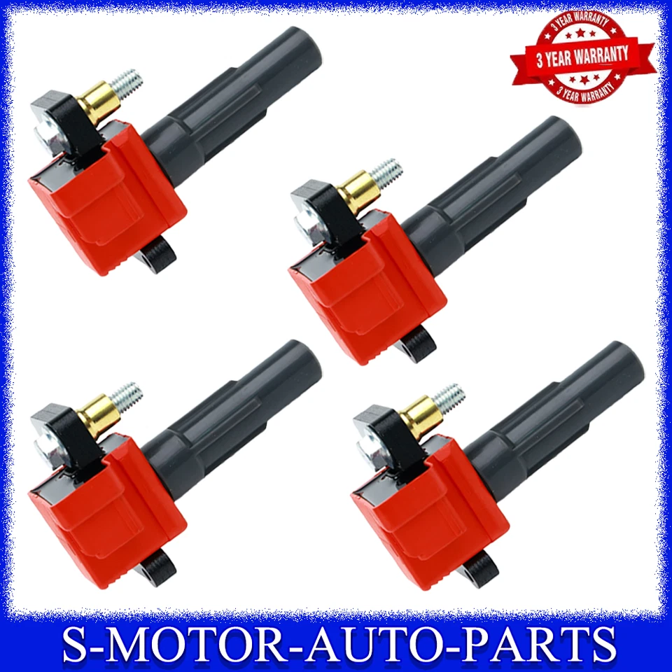 4 Pack Ignition Coil 22433-AA421 UF-480 For 2002-2003 Subaru Impreza WRX 2.0L H4 - Image 1 of 4