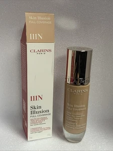 Clarins Skin Illusion Full Coverage Foundation Matte Finish Shade 111N New - Picture 1 of 4