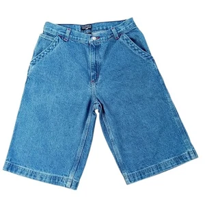 Polo Jeans Co Ralph Lauren Blue Denim Jorts Carpenter Skater Size 16 (28x11.5) - Picture 1 of 13