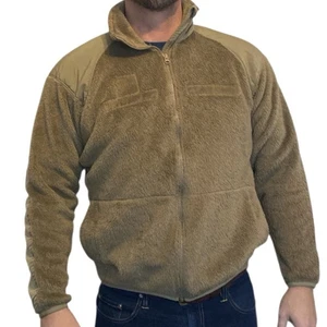 Kenyon VTG Pile Fleece Jacket Coyote Brown Med Mid Layer Military Cold Weather - Picture 1 of 10