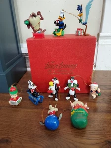 10 adornos navideños de colección Danbury como nuevos WARNER BROS BUGS BUNNY & FRIENDS en caja - Imagen 1 de 15