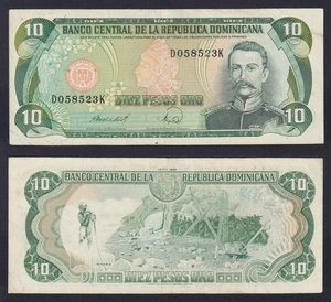 Banconota Republica Dominicana 10 pesos oro 1988 P.-119c BB/VF - Imagen 1 de 1