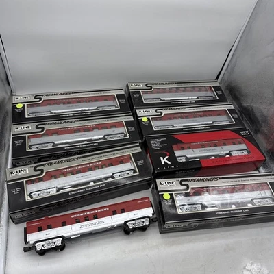 O Scale K-Line Set of (4) Golden State Streamliners Passenger Car Trains 1:48 - Image 1 of 4