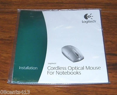 NEW Installation Guide/Software CD: Logitech Cordless Optical Mouse (Notebooks) - Image 1 of 2