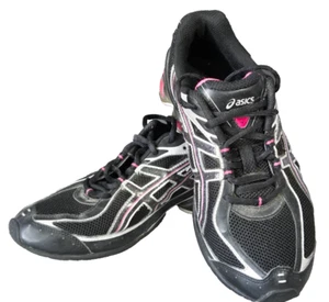 ASICS Womans Gel Frantic 4 #T9C7N Running Shoes Charged Silver/Black/Pink Size 8 - Picture 1 of 9