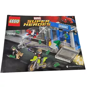 Lego Spider Man Marvel Comics 76082 Manual Instruction Book ONLY No Bricks Figs - Picture 1 of 4