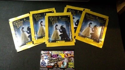 Lot de 5 sachets d'images Panini ' La Belle et la Bête ' Disney movie. - Photo 1/3