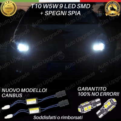 COPPIA LUCI DI POSIZIONE 9 LED PER GRANDE PUNTO W5W + SPEGNI SPIA 100% No ERROR - Immagine 1 di 4