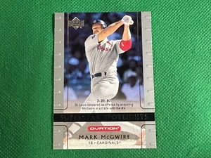 2002 Upper Deck Ovation Silver #117 Mark McGwire SS St. Louis Cardinals - Picture 1 of 1