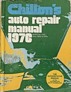 Vintage Chilton's Auto Repair Manual 1976 American Cars From 1969 To 1976 - Imagen 1 de 10