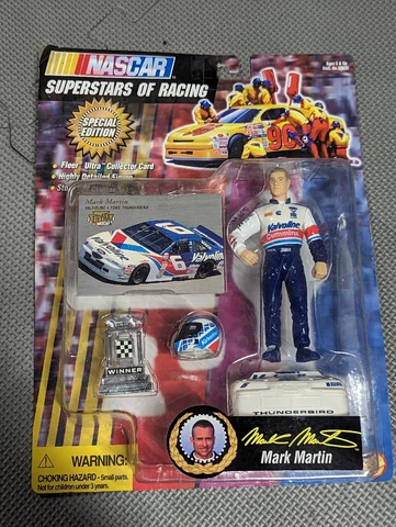 NASCAR Mark Martin Figurine Card Stock Car Display Stand Special Edition Cover