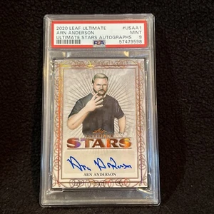 Arn Anderson 2020 Leaf  Ultimate Stars Wrestling Autograph #US-AA1 PSA 9 Pop 1 - Picture 1 of 7