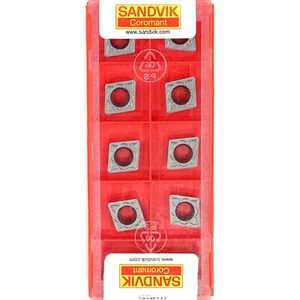 10 SANDVIK CCMT 09T308-KM Grado H13A Torno CNC Inserto de torneado de carburo sin recubrimiento - Imagen 1 de 10