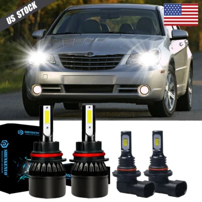 Faro LED para Chrysler Sebring Combo 9007 1996-2006 + faros antiniebla 9045 Foto 1 de 4