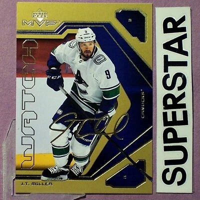 J.T. MILLER  2021-22  Upper Deck  MVP  20th Anniversary  GOLD  #74  Vancouver - Image 1 of 2