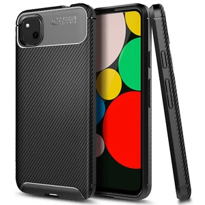 Funda antideslizante antideslizante de fibra de carbono ultra delgada de fibra de carbono para Google PIxel 4 XL - Imagen 1 de 5